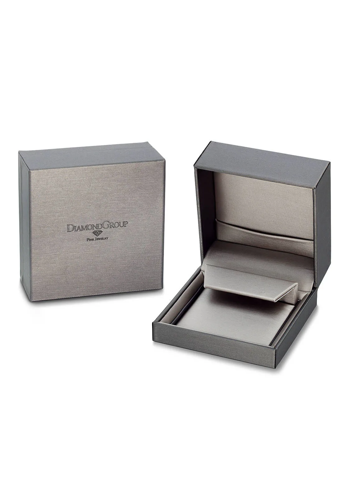 Illusion stud earrings 14kt 585 white gold 0.17ct