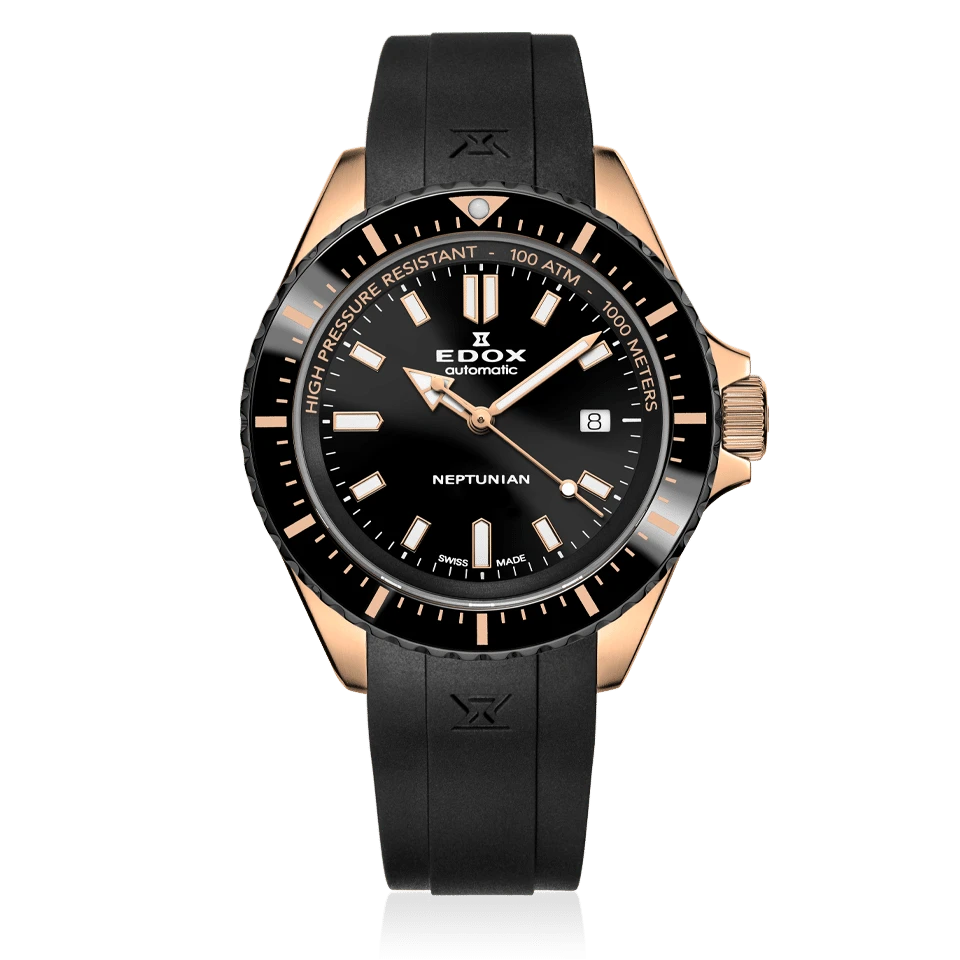 Edox Neptunian men's watch 80120 37RNNCA NIR