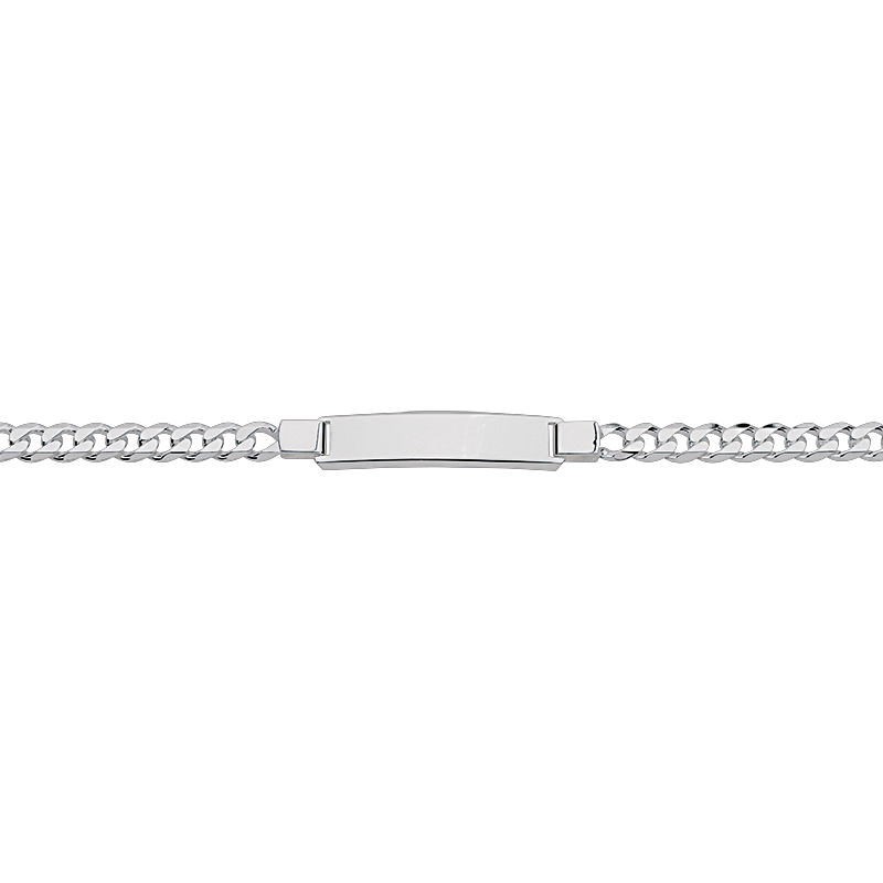 CEM 925 silver identification bracelet 21.5 cm rhodium-plated BIDR904670