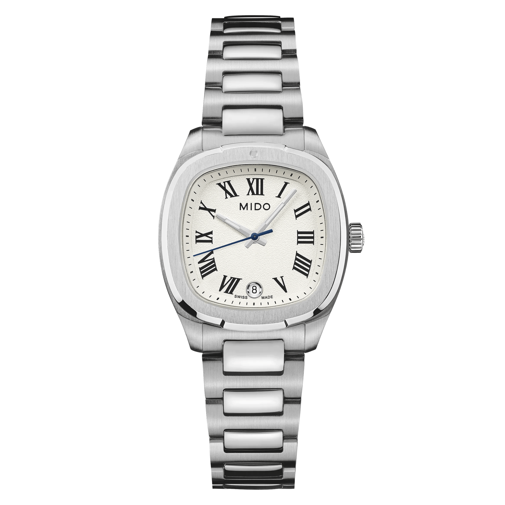 Mido Multifort TV 28 Quartz Ivory Roman Numerals Womens Watch M049.110.11.263.00