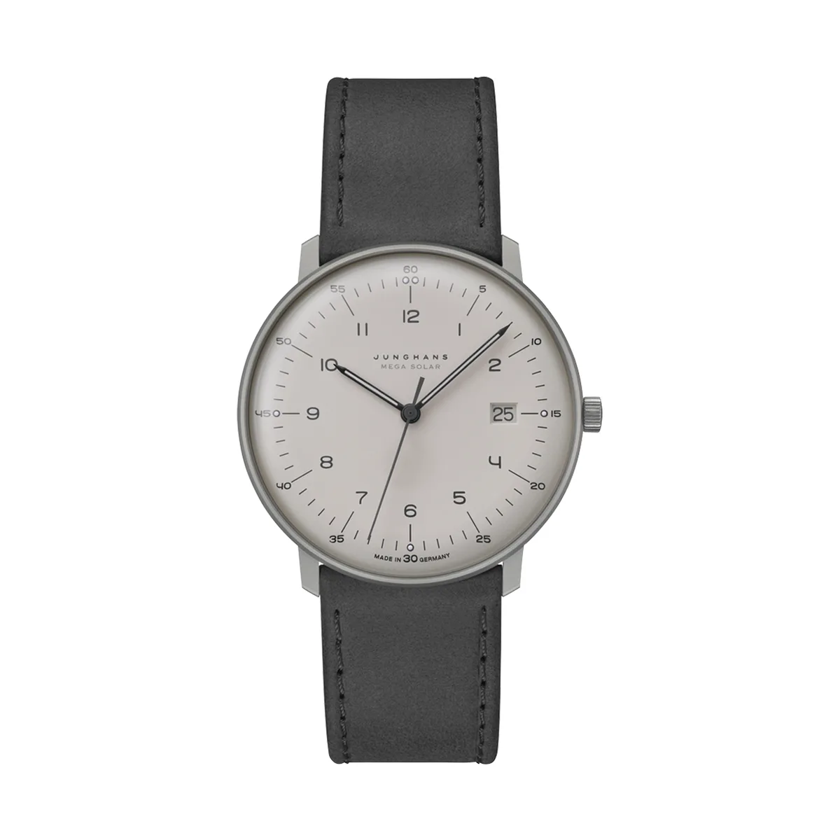 Junghans max bill MEGA solar sapphire glass men's watch 059/2023.02