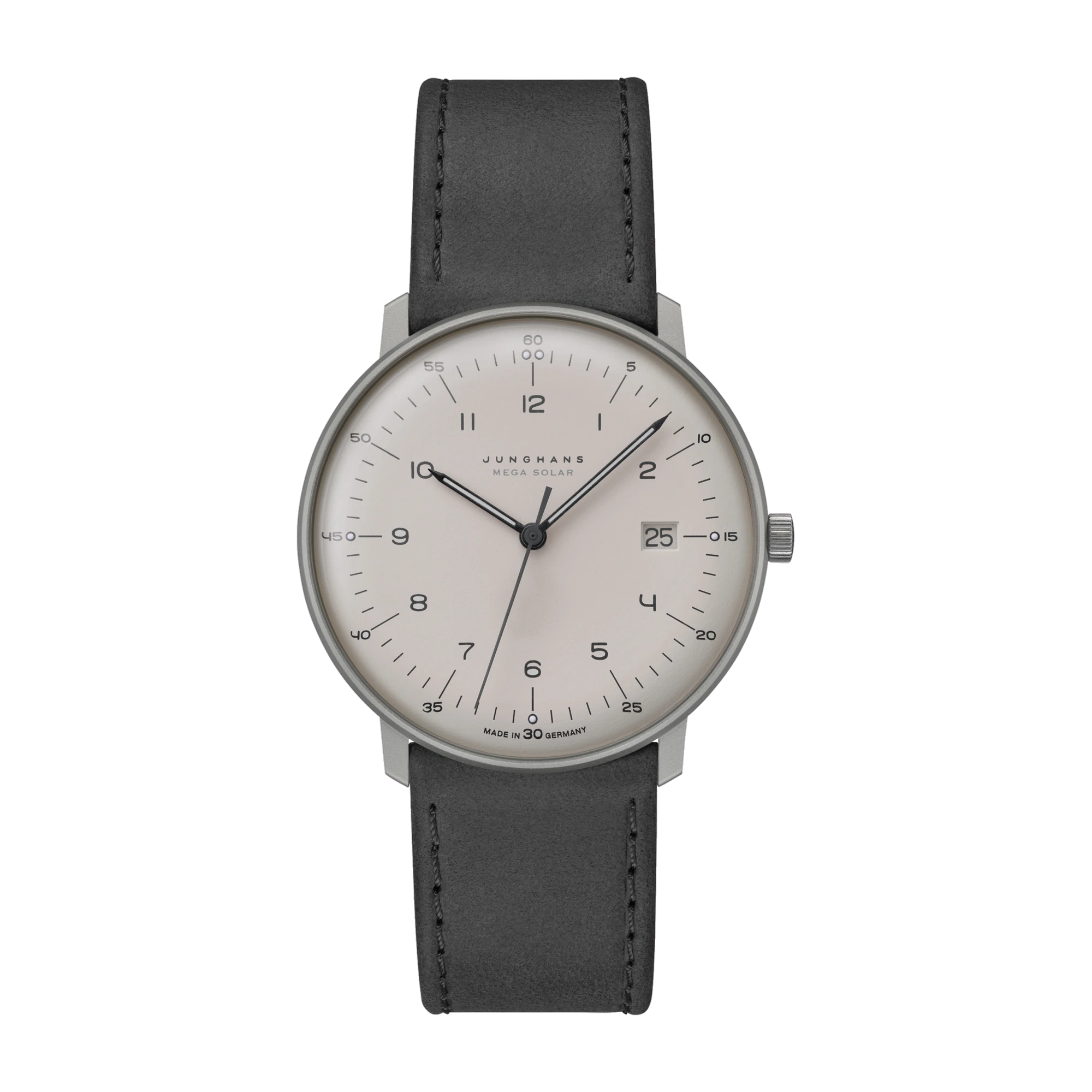 Junghans max bill MEGA solar sapphire glass men's watch 059/2023.02