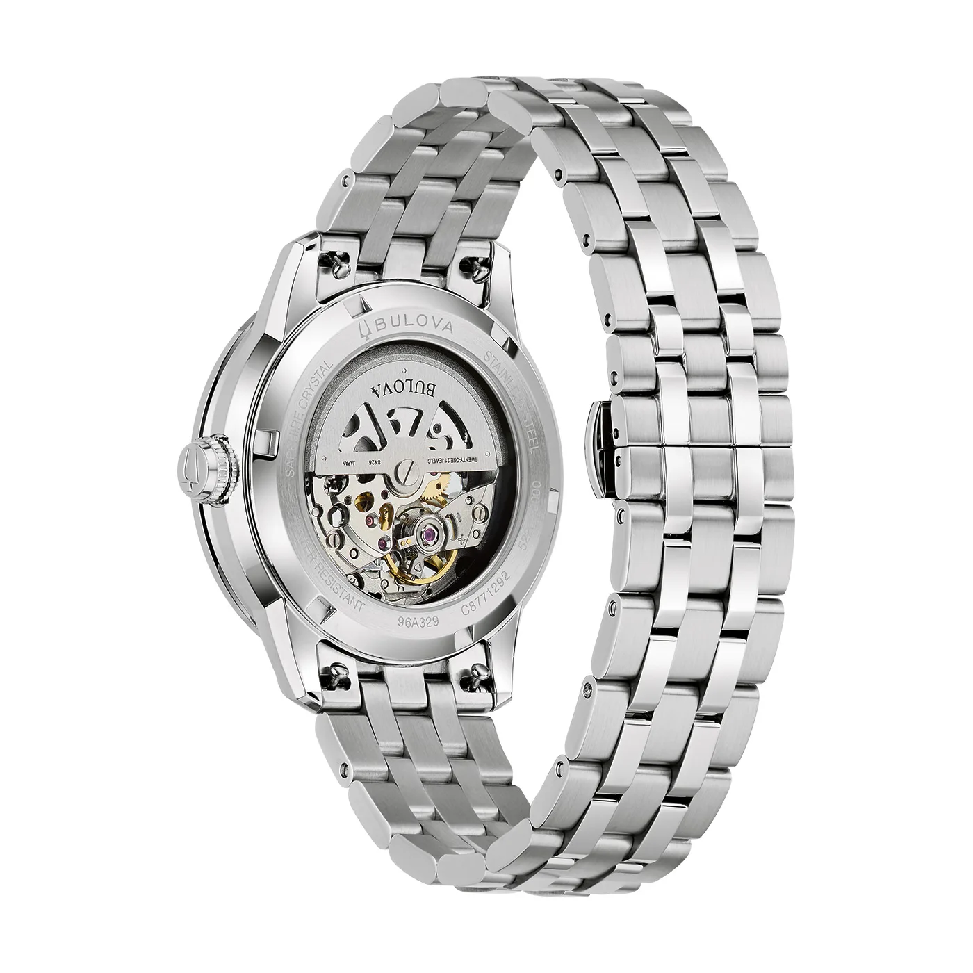 Bulova Sutton Skeleton Green men's watch 96A329