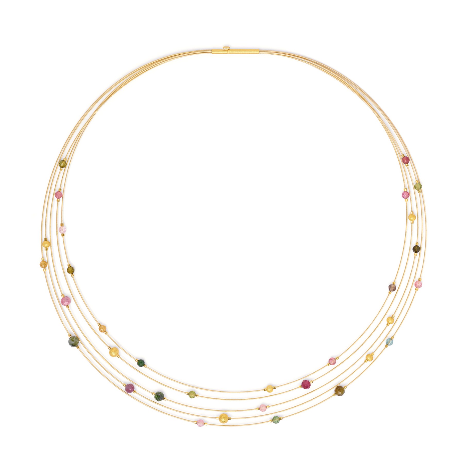 Bernd Wolf Planety necklace tourmaline 925 sterling silver