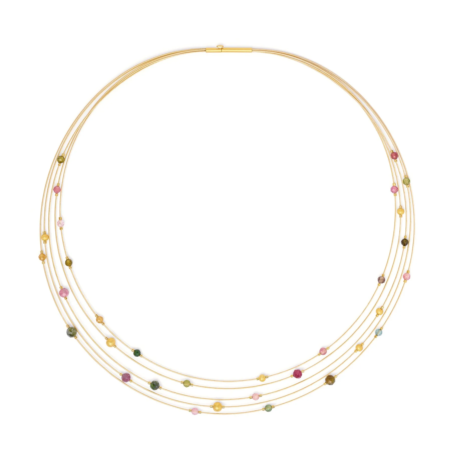 Bernd Wolf Planety necklace tourmaline 925 sterling silver