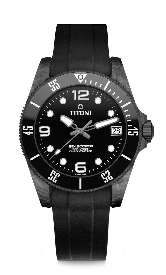 Titoni Seascoper600 men's watch 83600 C-BK-256