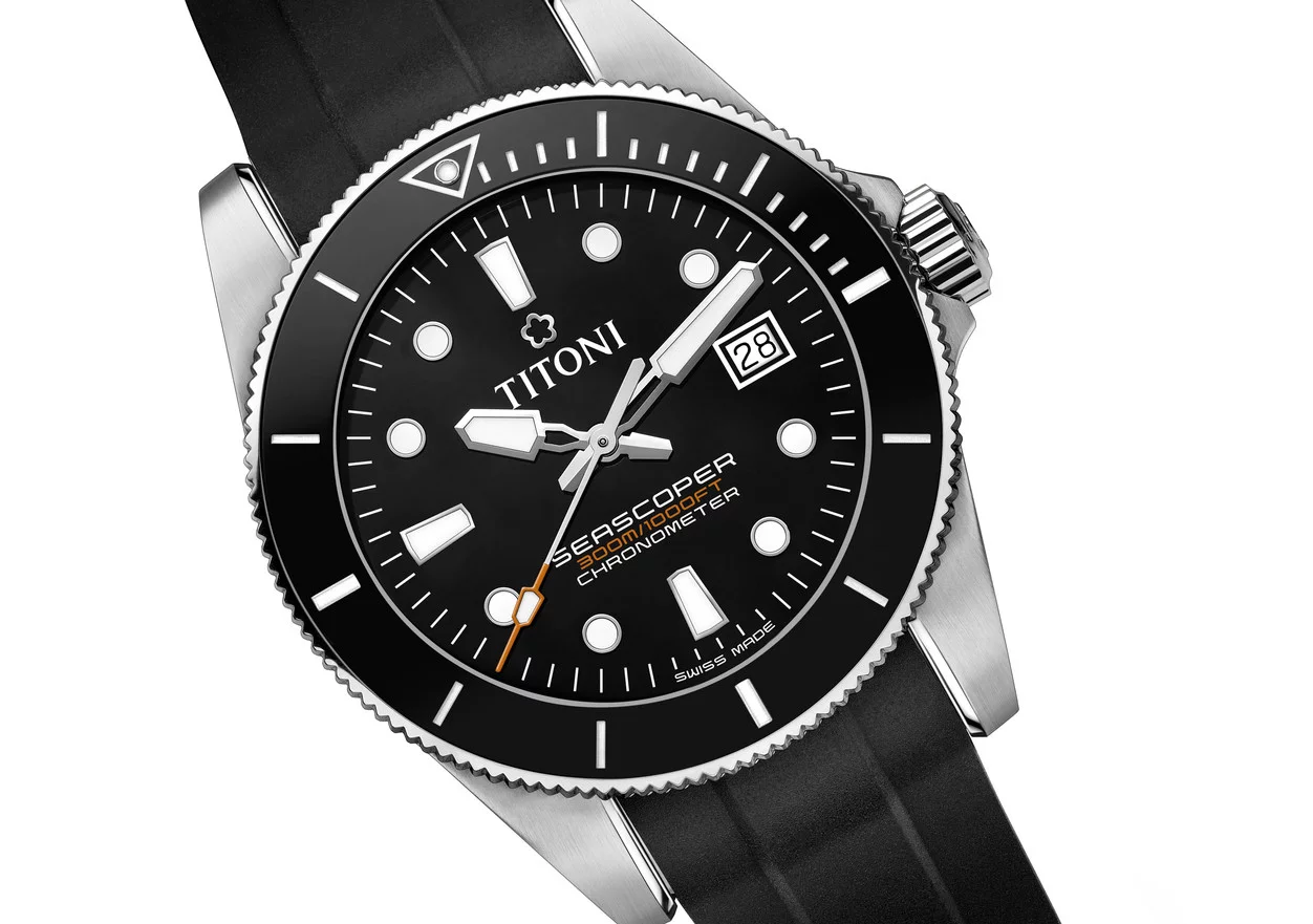Titoni Seascoper 300 men's watch 83300 S-BK-R-702