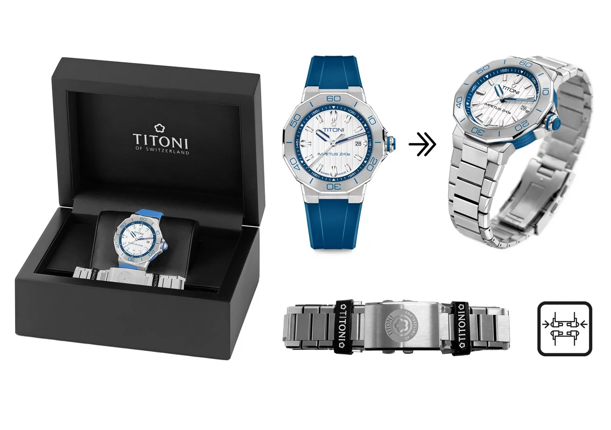 Titoni Impetus Ceramtech Set Men's Watch 83765 S-FF-708