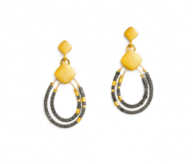 Bernd Wolf Climini earrings hematin matt 15577276