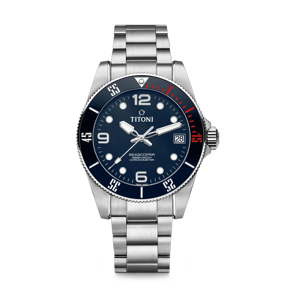 Titoni Seascoper600 men's watch 83600 S-BE-255