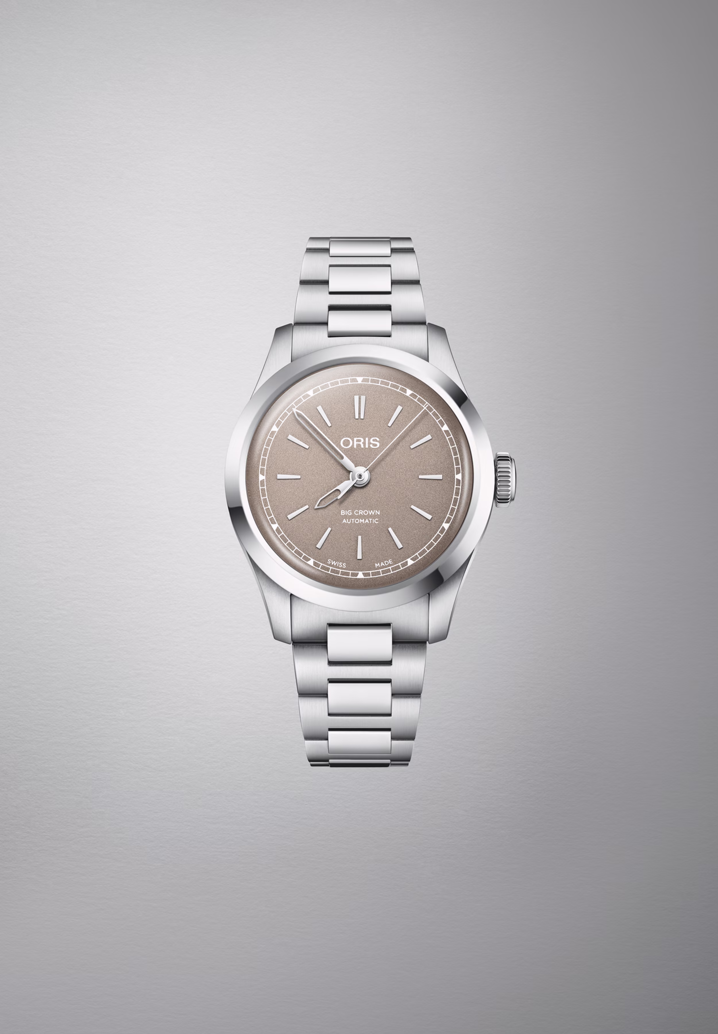 Oris Big Crown 34mm, stainless steel, automatic, brown ladies' watch 01 531 7797 4056-07 8 17 06