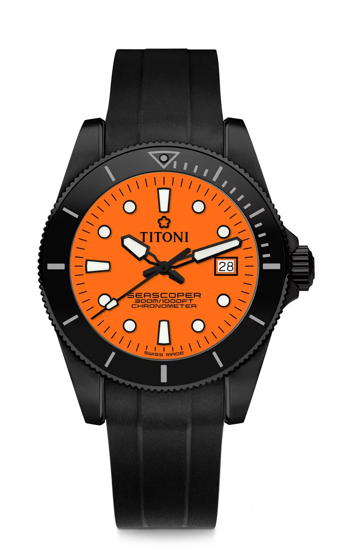 Titoni Seascoper 300 83300 B-BK-R-715 I men's watch - Limited Edition
