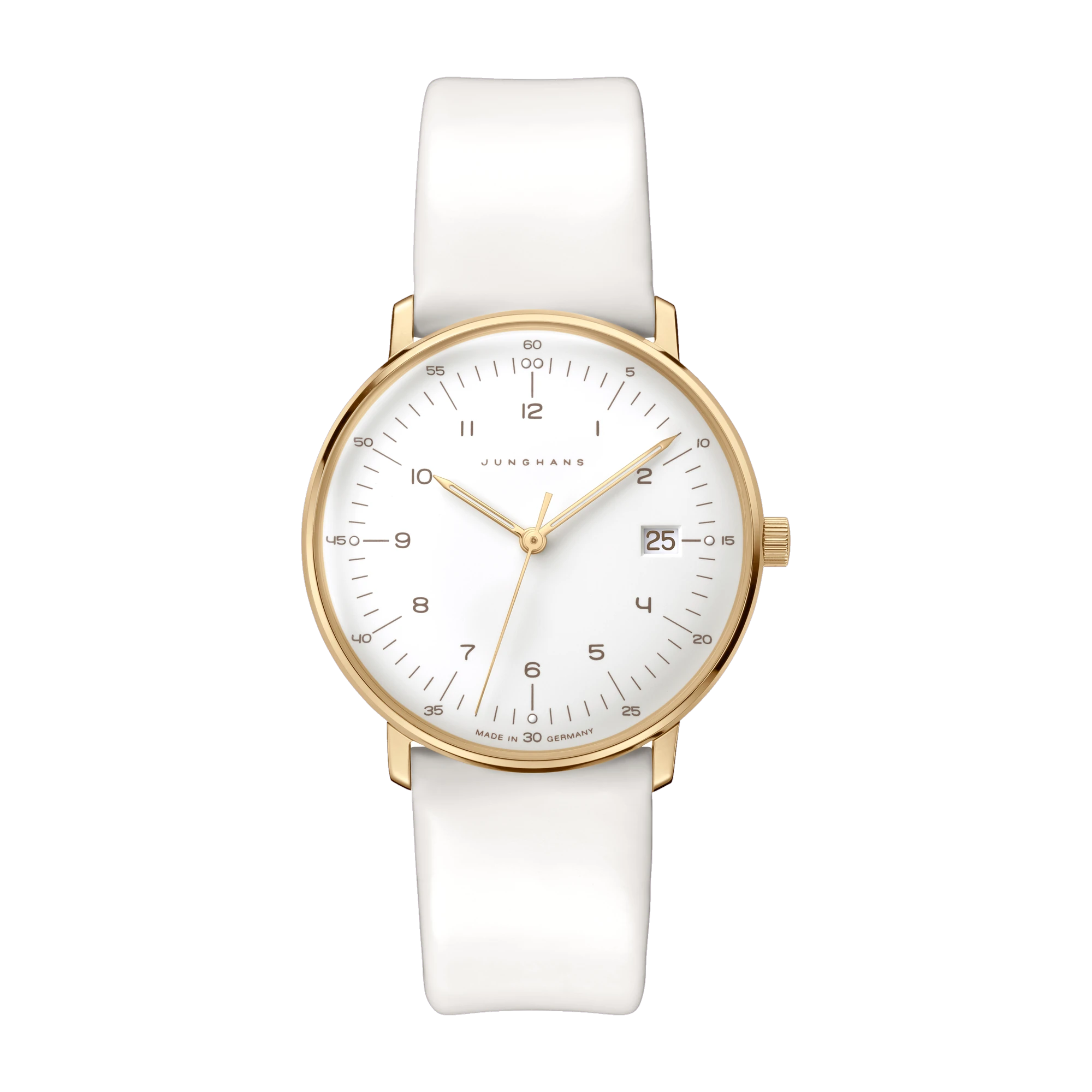 Junghans max bill Ladies Quartz Sand Gold Womens Watch 47/7451.02