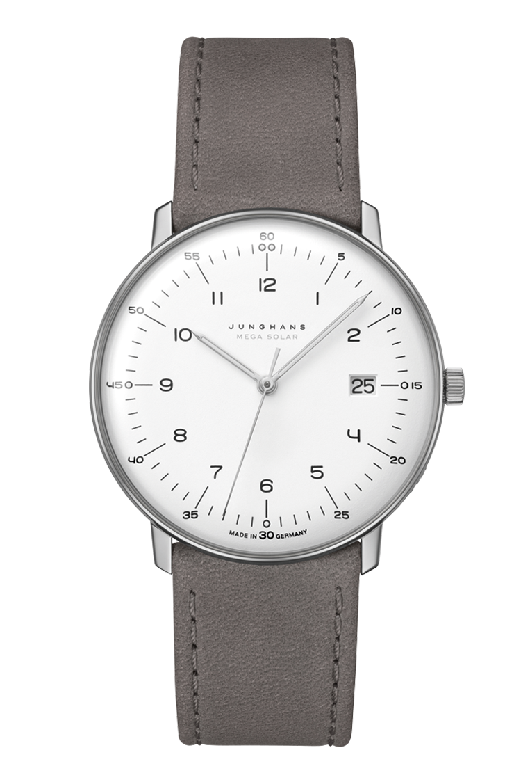 Junghans max bill MEGA solar sapphire glass men's watch 059/2021.02