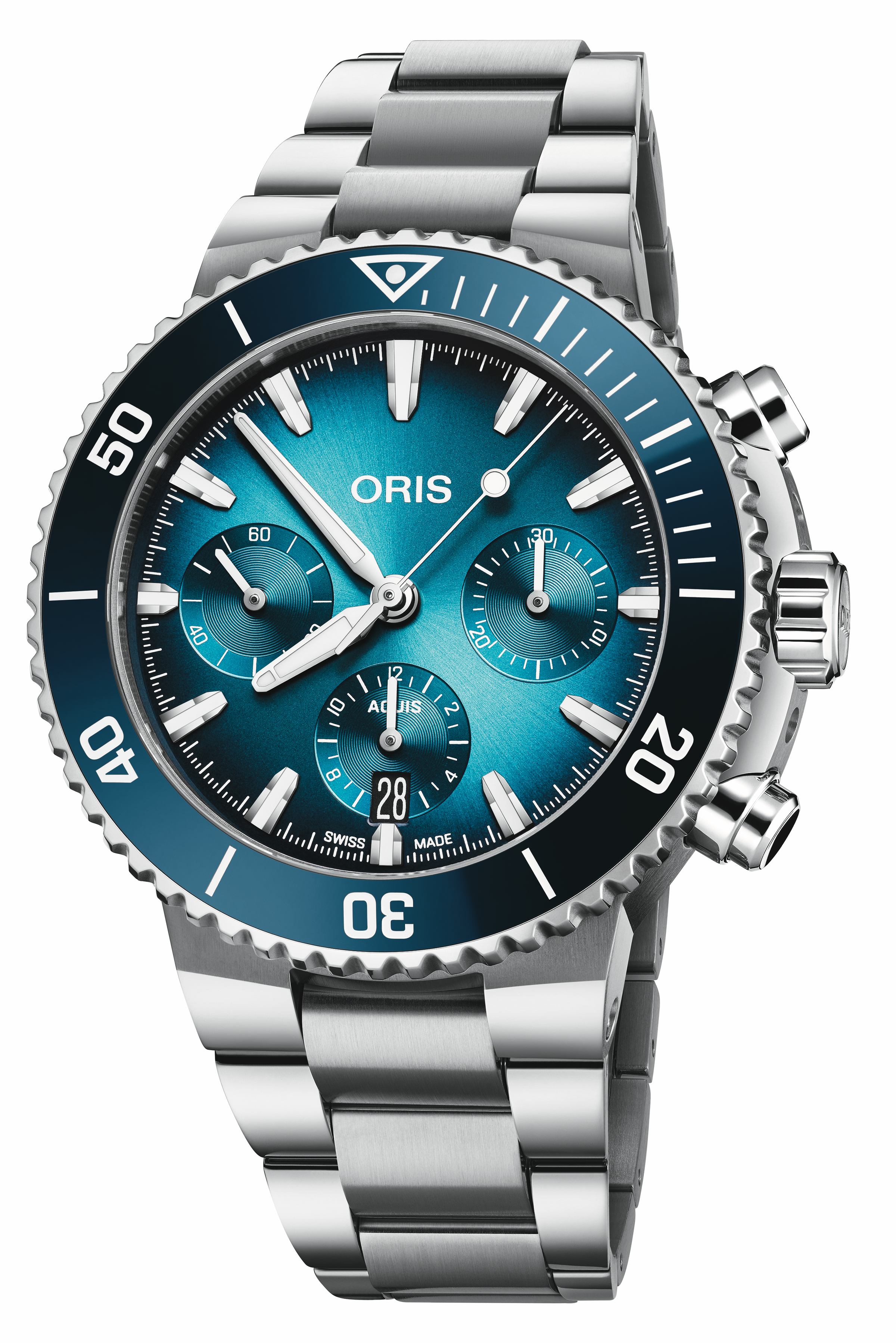 Oris Aquis Chronograph Automatik men's watch , 01 771 7793 4155-07 8 23 01PEB