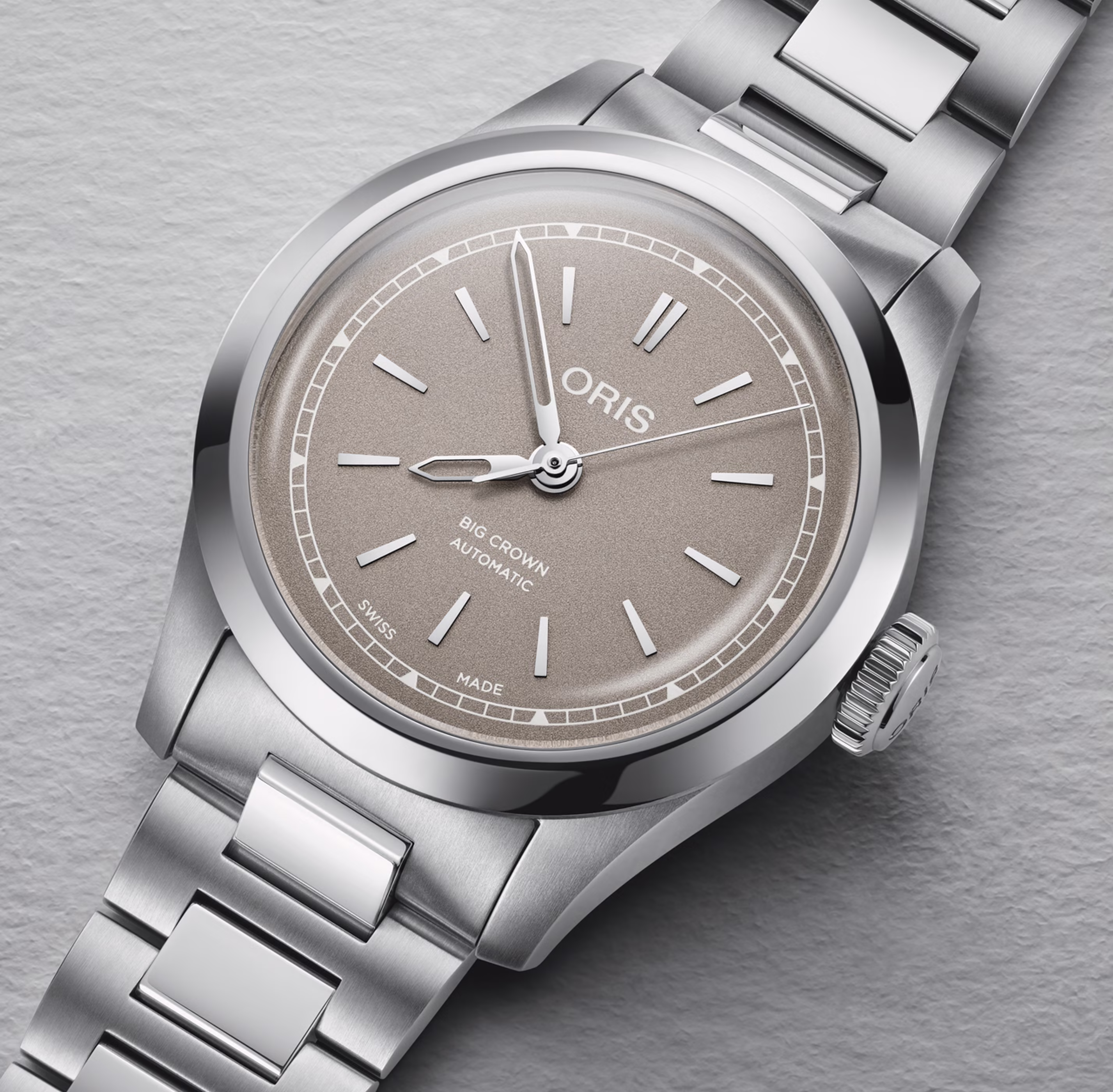 Oris Big Crown 34mm, stainless steel, automatic, brown ladies' watch 01 531 7797 4056-07 8 17 06