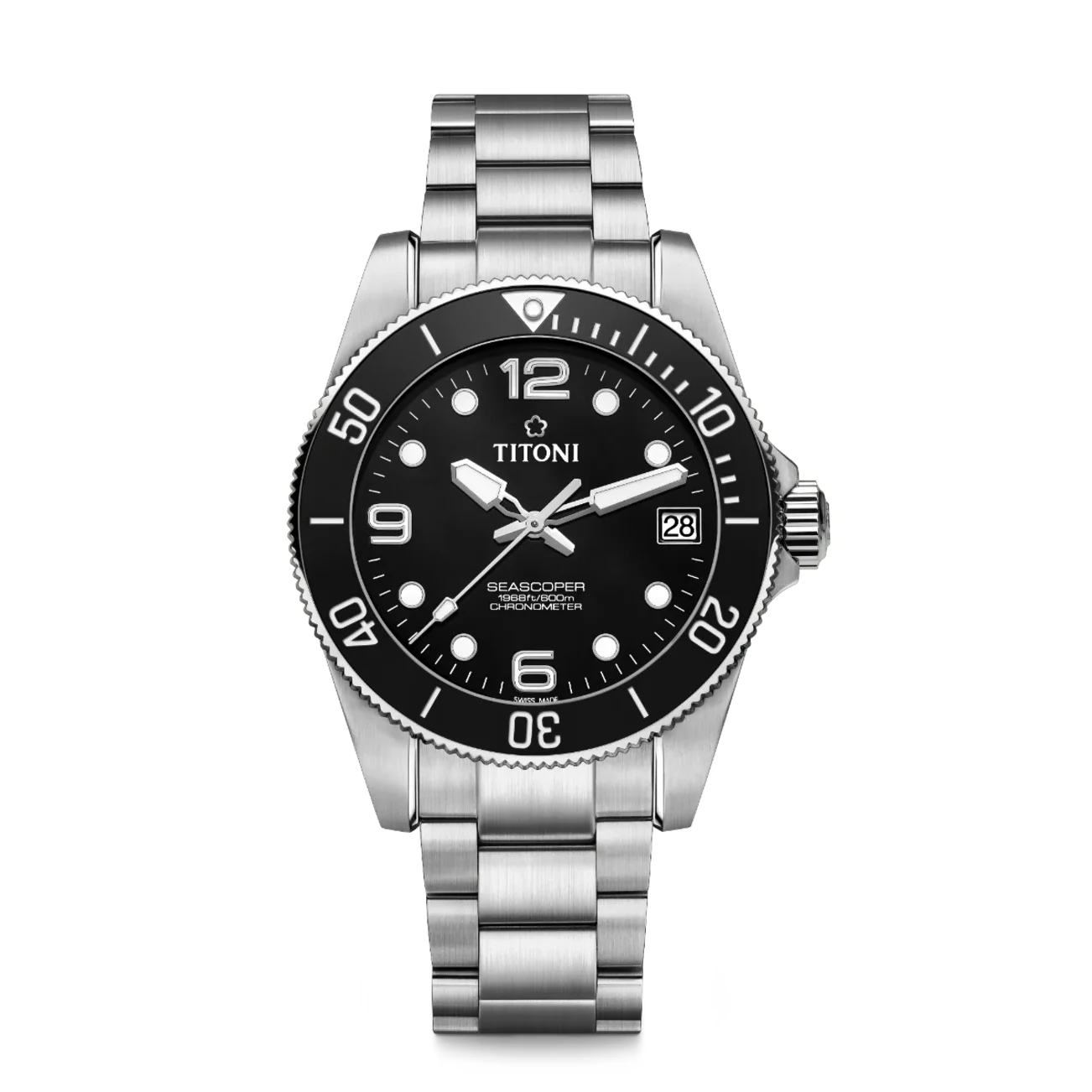 Titoni SEASCOPER CHRONOMETER 42MM men's watch 83601 S-BK-256