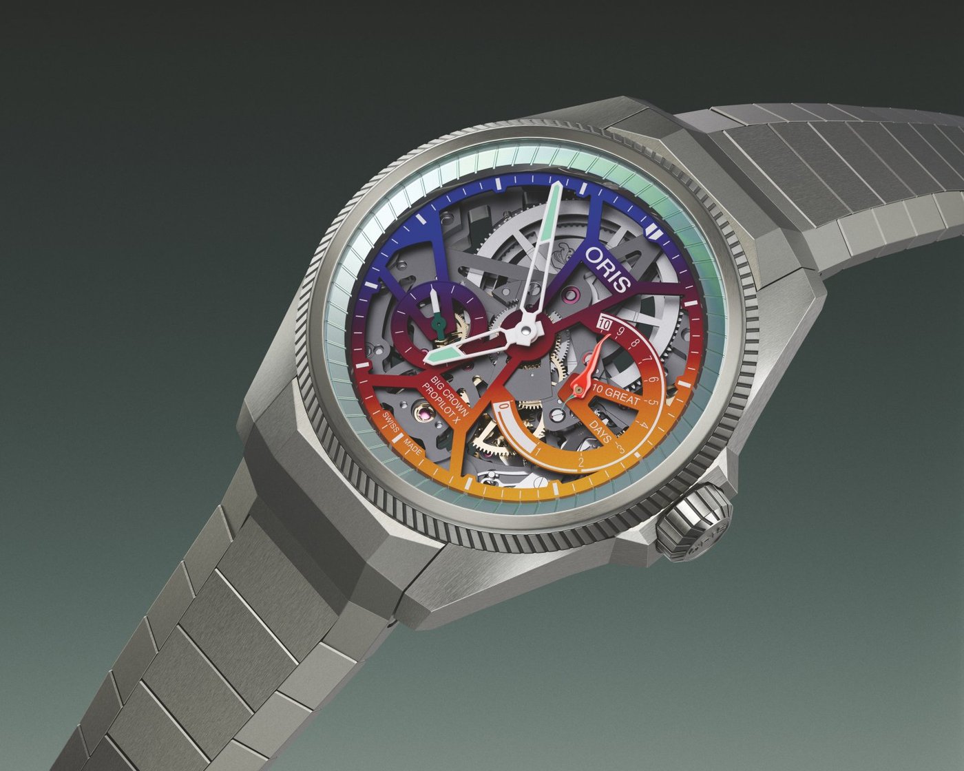 Oris ProPilot X Calibre 115 Gonzo Edition Skeleton 44mm Titanium 01 115 7759 7180-Set