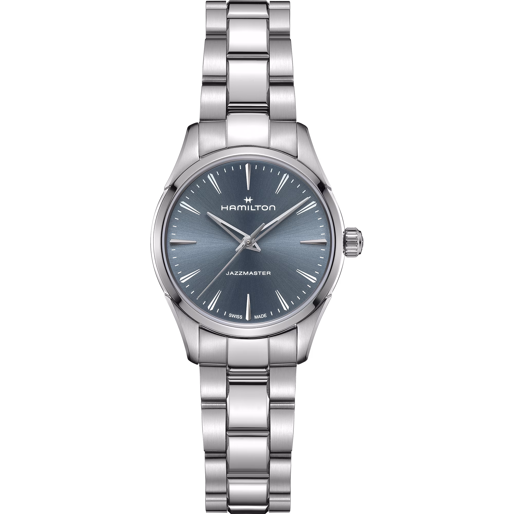 Hamilton Jazzmaster Quartz 32 mm Blau Damenuhr H32301141