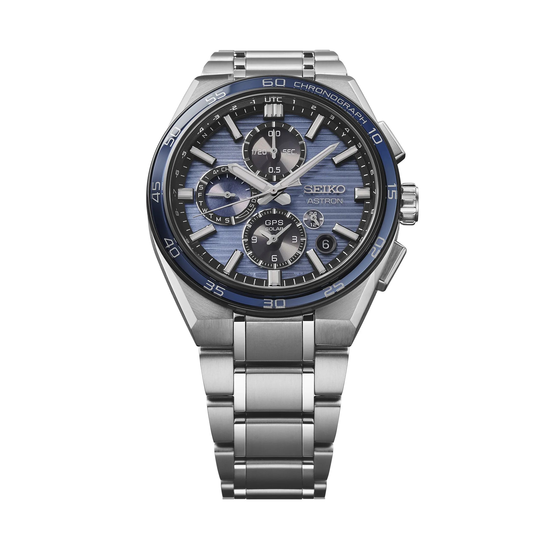 Seiko Astron GPS Solar Dual Time Chronograph Men's Watch SSH175J1