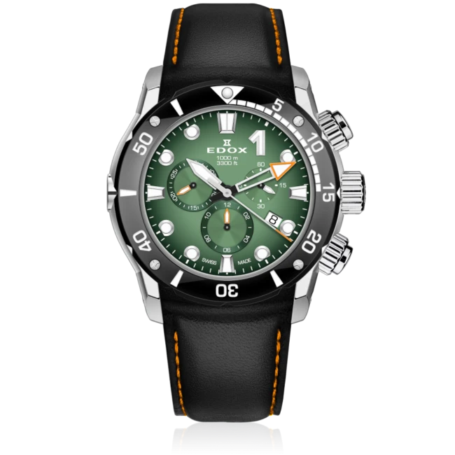 Edox CO-1 Chronograph Men's Watch 10242 TIN VIN
