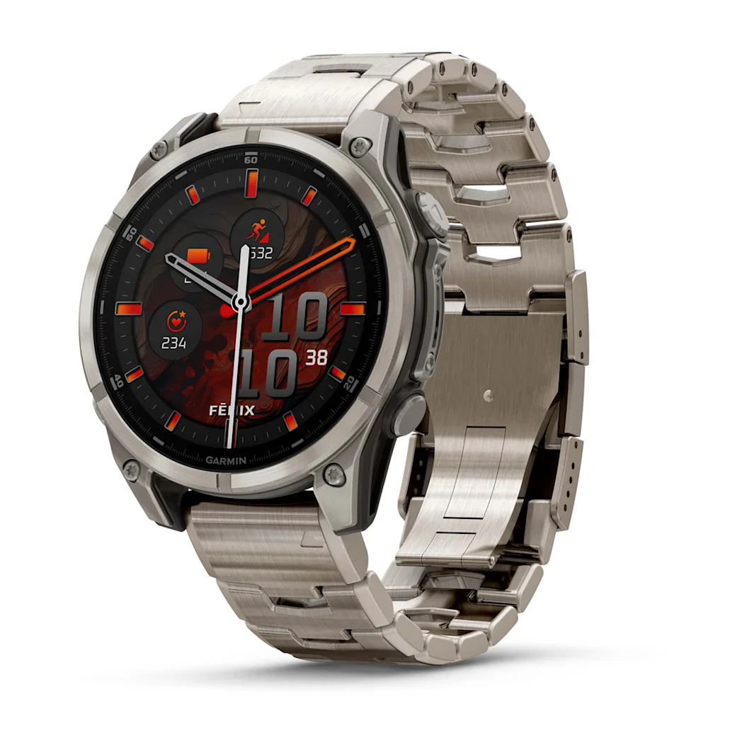 Garmin fēnix® 8 - 47 mm AMOLED Sapphire Graphite/Titanium Titan 010-02904-11 Bundle