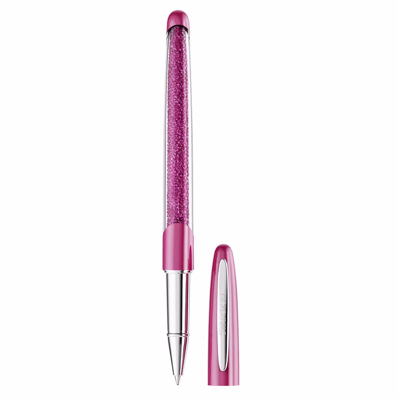 Swarovski Crystalline Rollerball Pen, Pink, Chrome Plated 5717141
