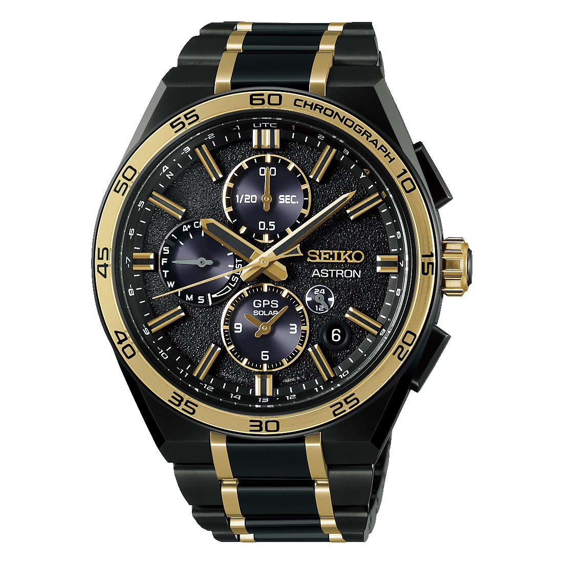 Seiko ASTRON GPS Solar Dual Time Chronograph 145th Anniversary Limited Edition Men's Watch SSH186J1