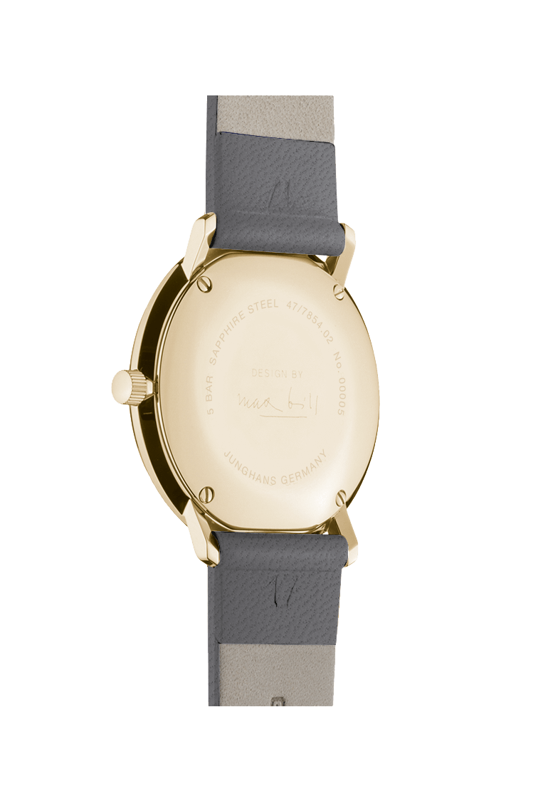 Junghans max bill sapphire glass ladies watch 47/7854.02