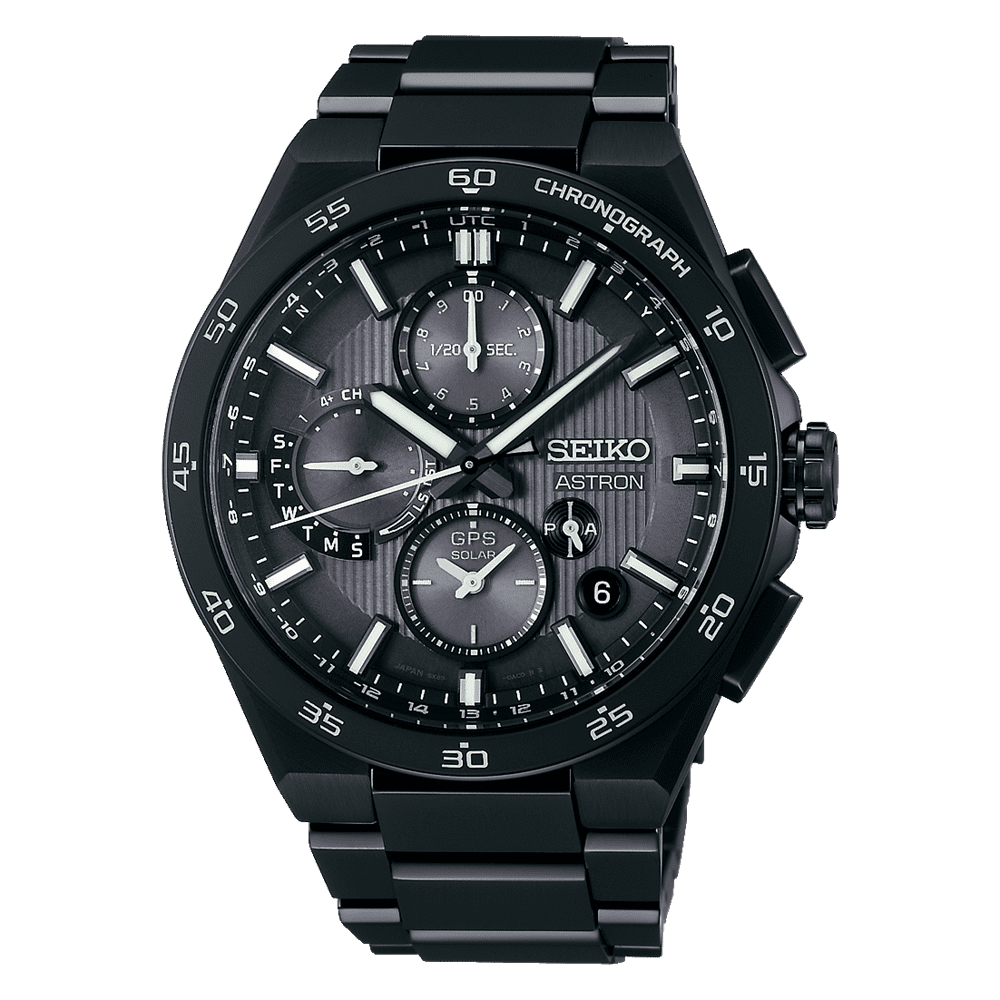 Seiko Seiko Astron GPS Solar Dual Time Chronograph Men's Watch SSH155J1