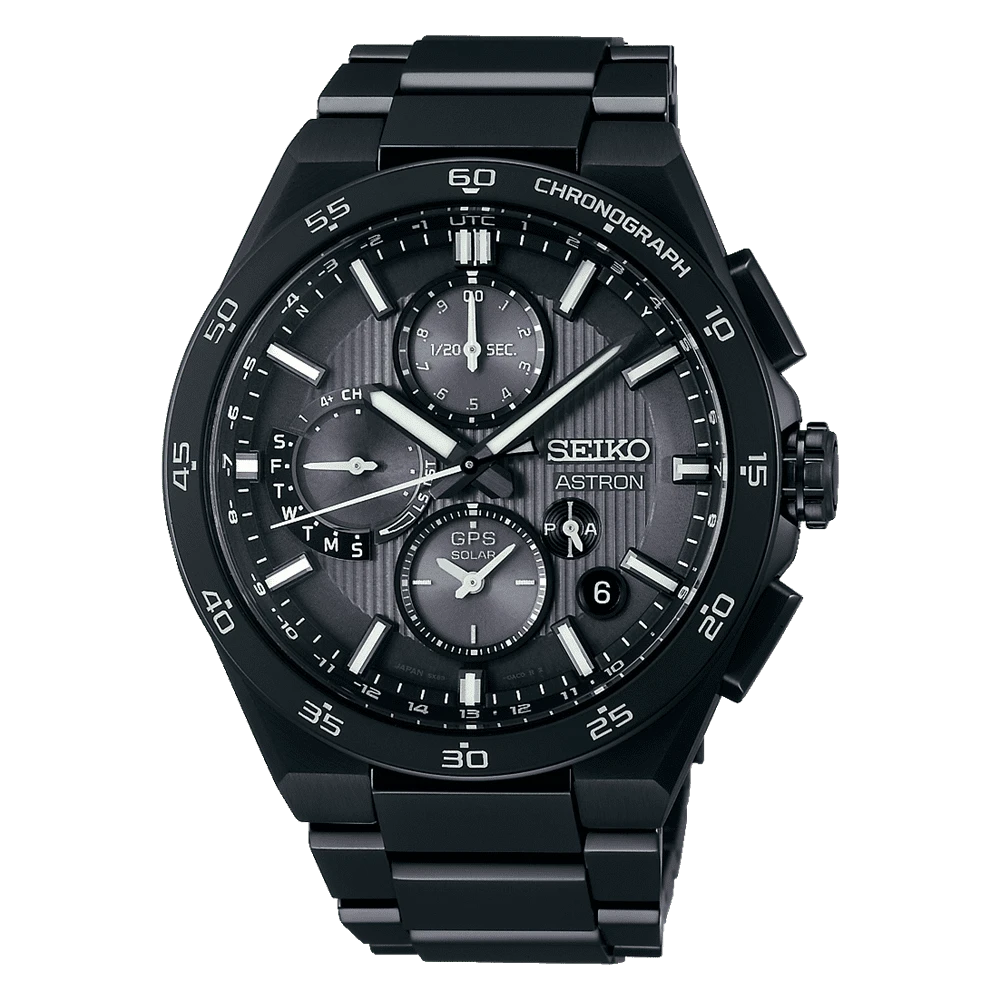Seiko Astron GPS Solar Dual Time Chronograph Men's Watch SSH155J1