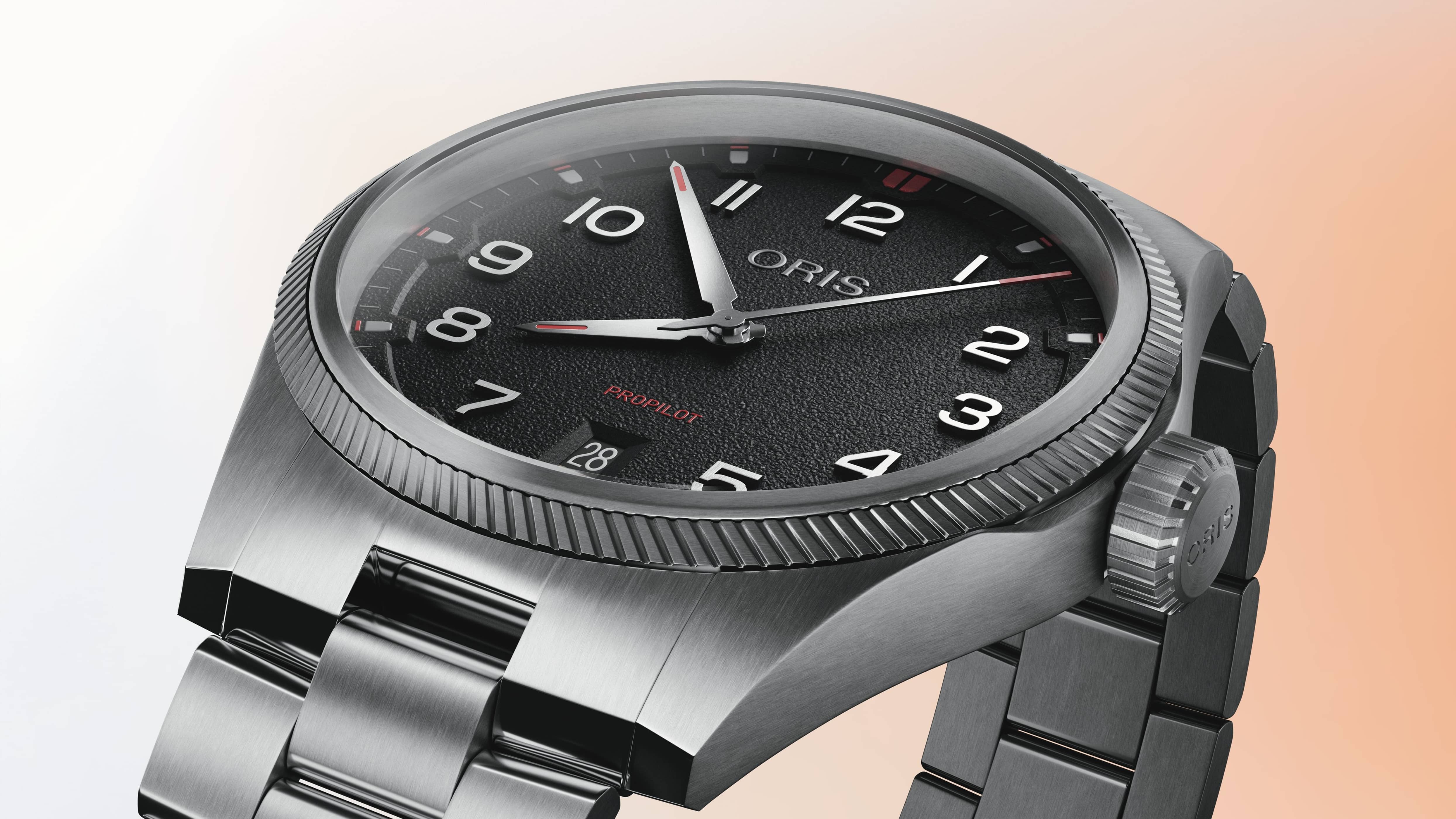 Oris ProPilot Date men's watch 01 733 7805 4164-07 8 20 04LC