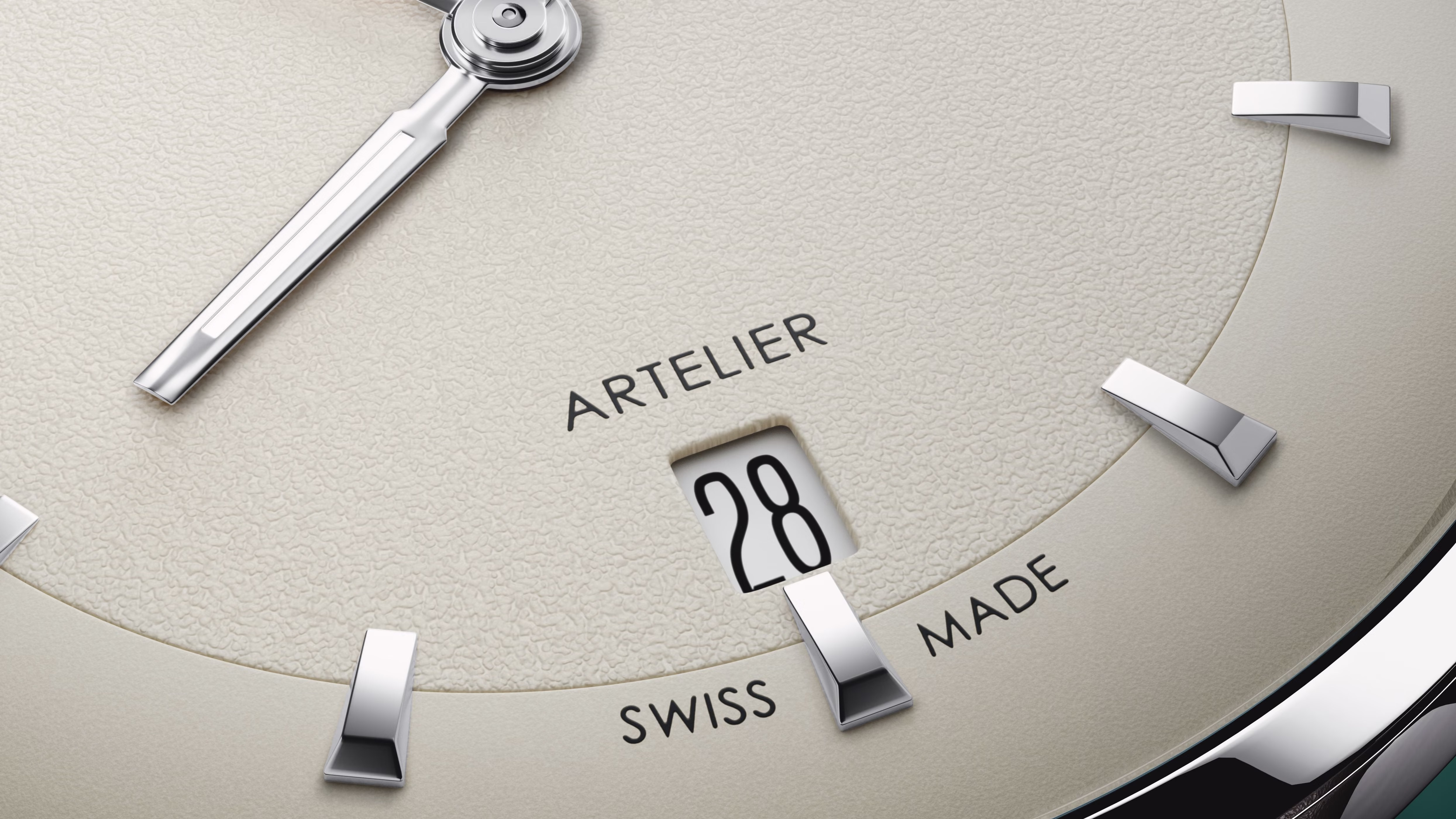 Oris Artelier Date, 38mm, automatic, leather strap, white men's watch 01 733 7810 4051-07 6 ​​20 17FC