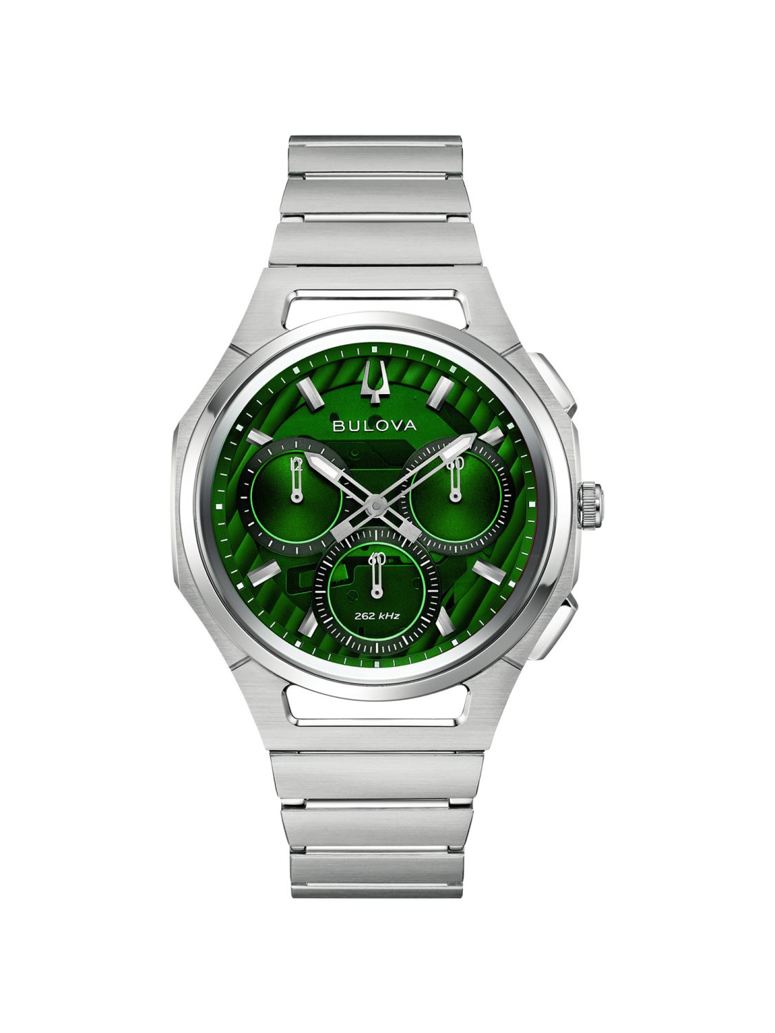 Bulova Analog Chronograph Curve Men's Watch 96A338