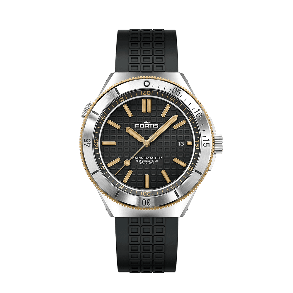 Fortis Marinemaster M-44 Black Resin Gold Men's Watch F8120015