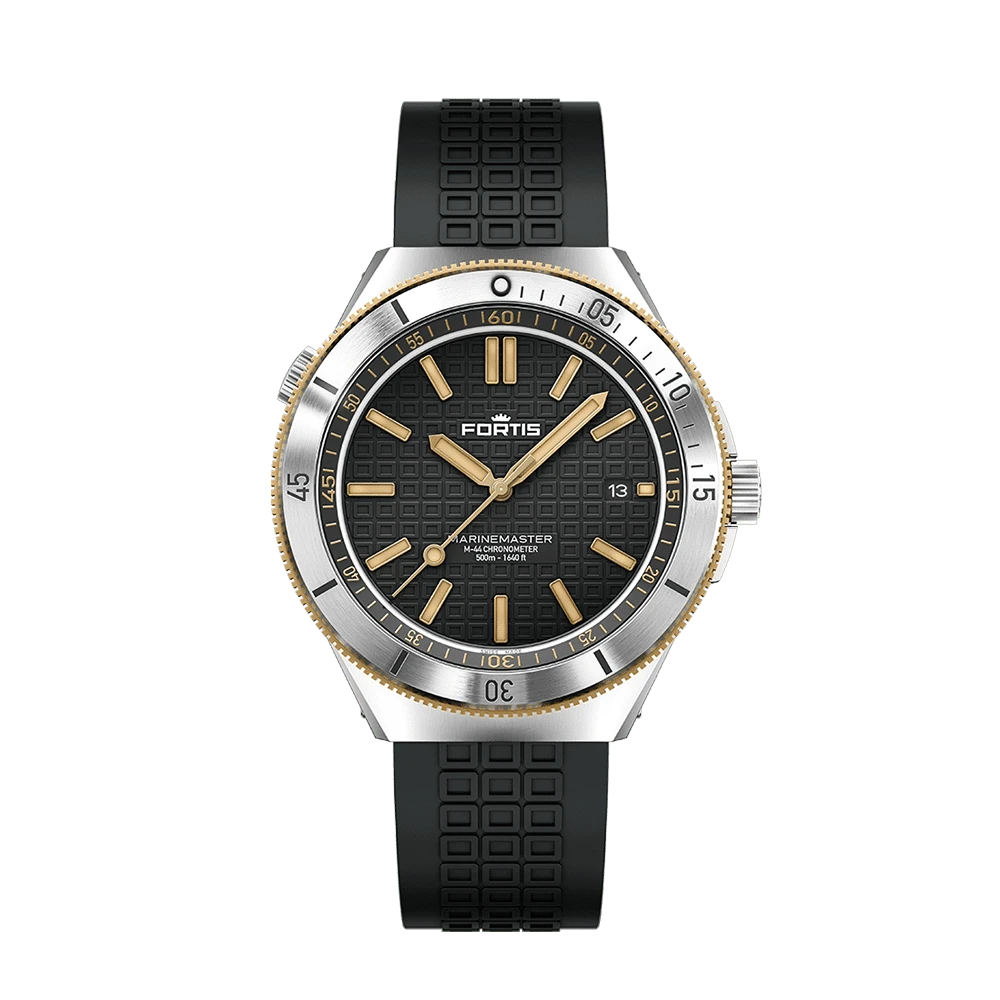 Fortis Marinemaster M-44 Black Resin Gold Men's Watch F8120015
