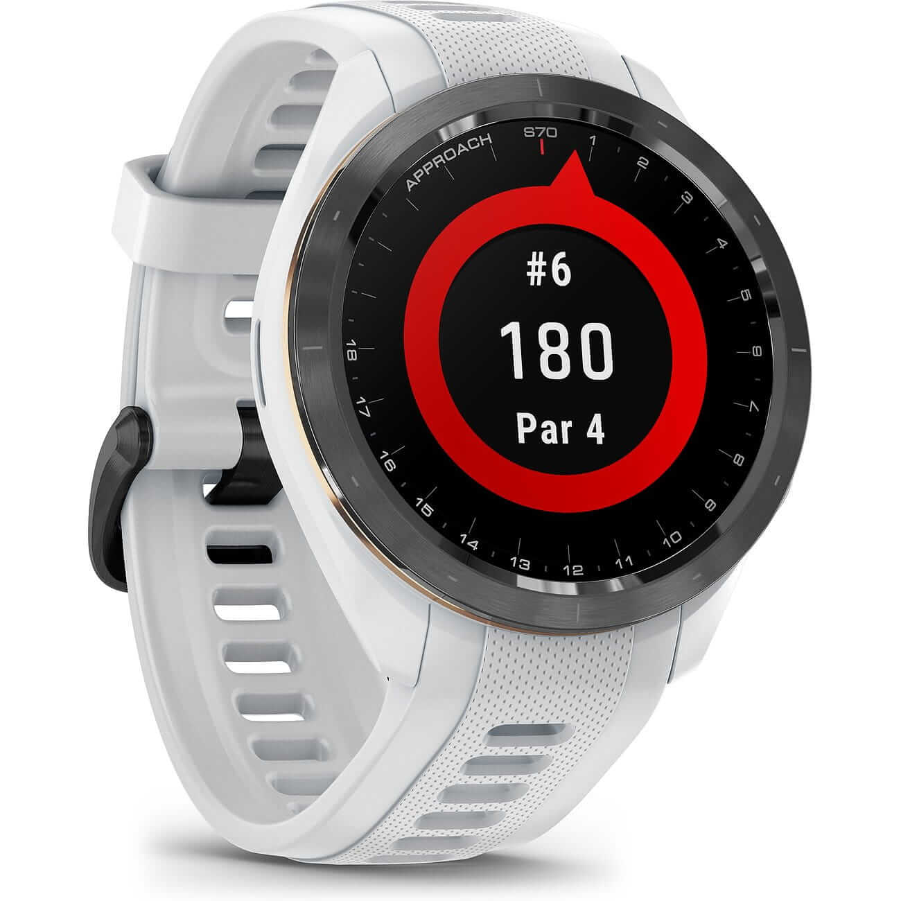 Garmin Approach S70 - 42 mm white/black ceramic men's watch 010-02746-10