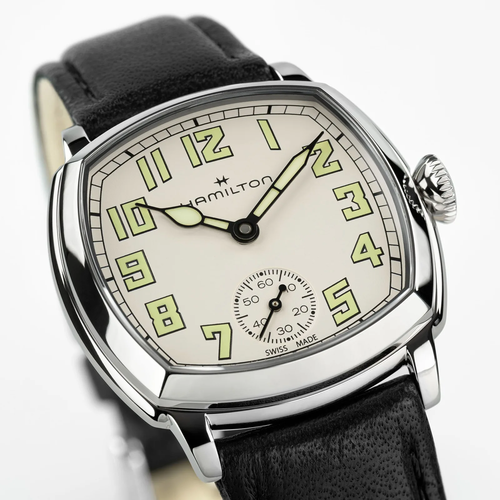 Hamilton American Classic Cushion Small Second 30 mm Hand Wound Women's Watch H36109710