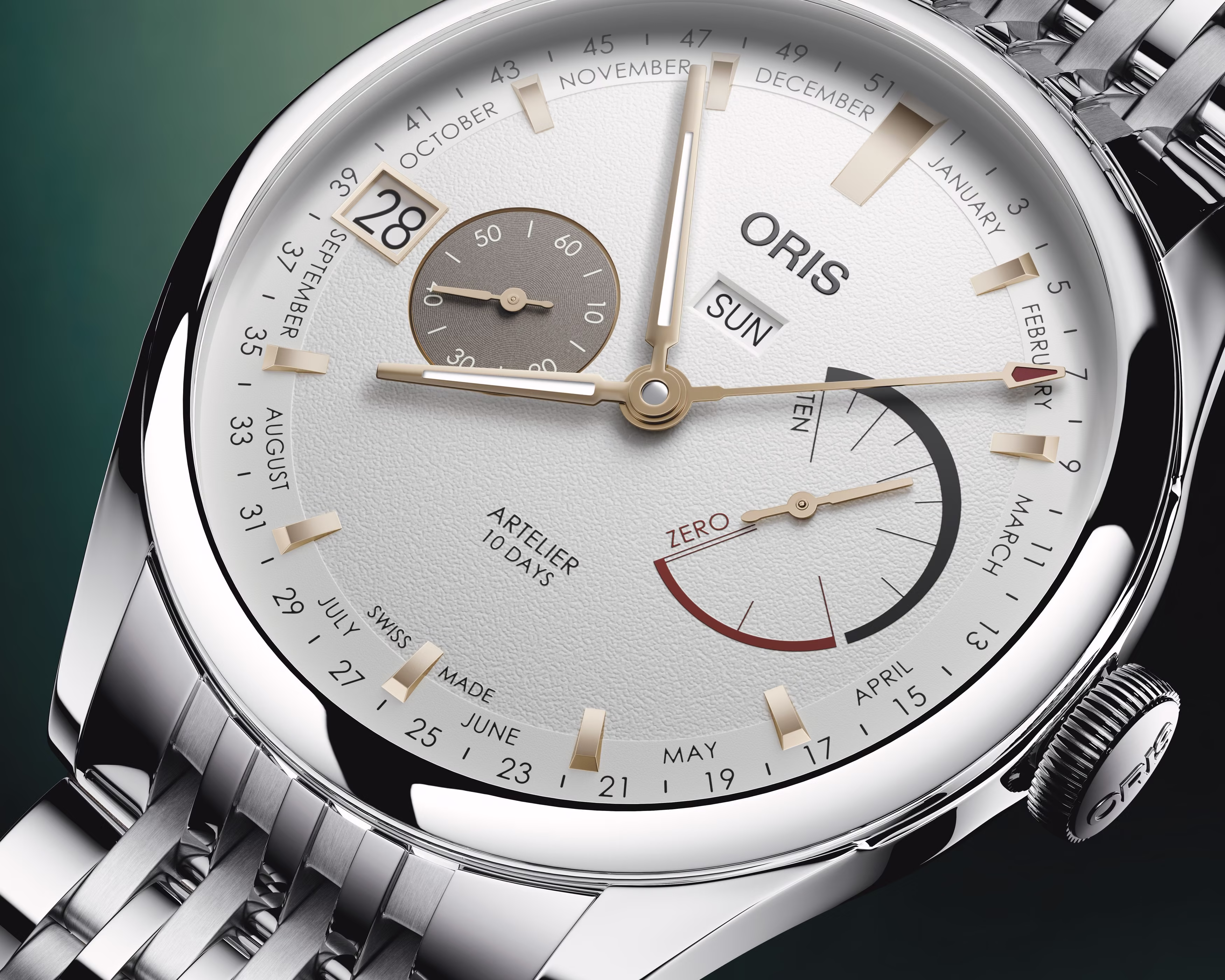 Oris Artelier Calibre 113, 43mm, stainless steel, 10-day power reserve, white men's watch 01 113 7806 4051-07 8 23 79PS