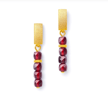 Bernd Wolf Fabricia earrings garnet 1510005776