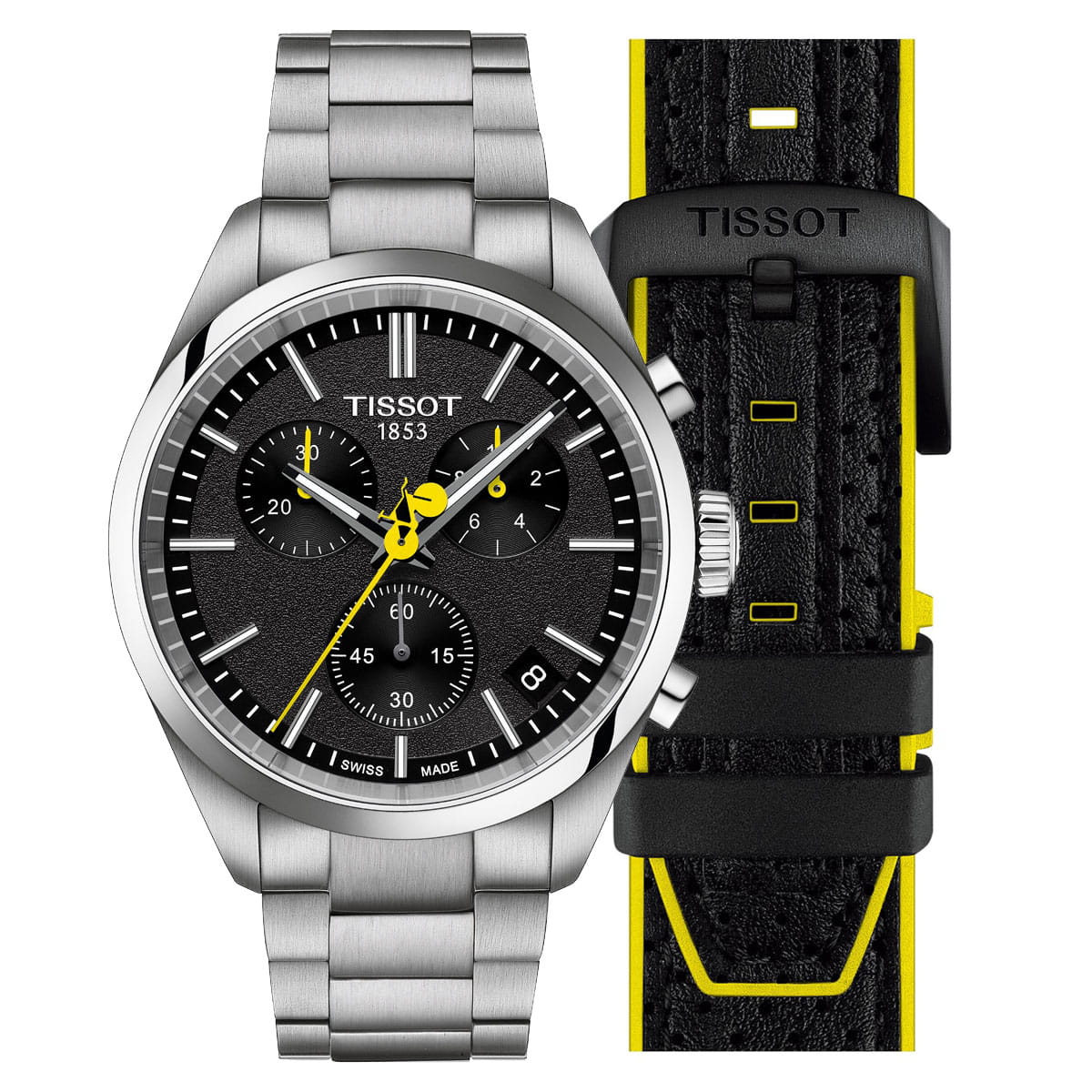 Tissot PR 100 Chronograph Tour de France men's watch including interchangeable strap T150.417.11.051.00