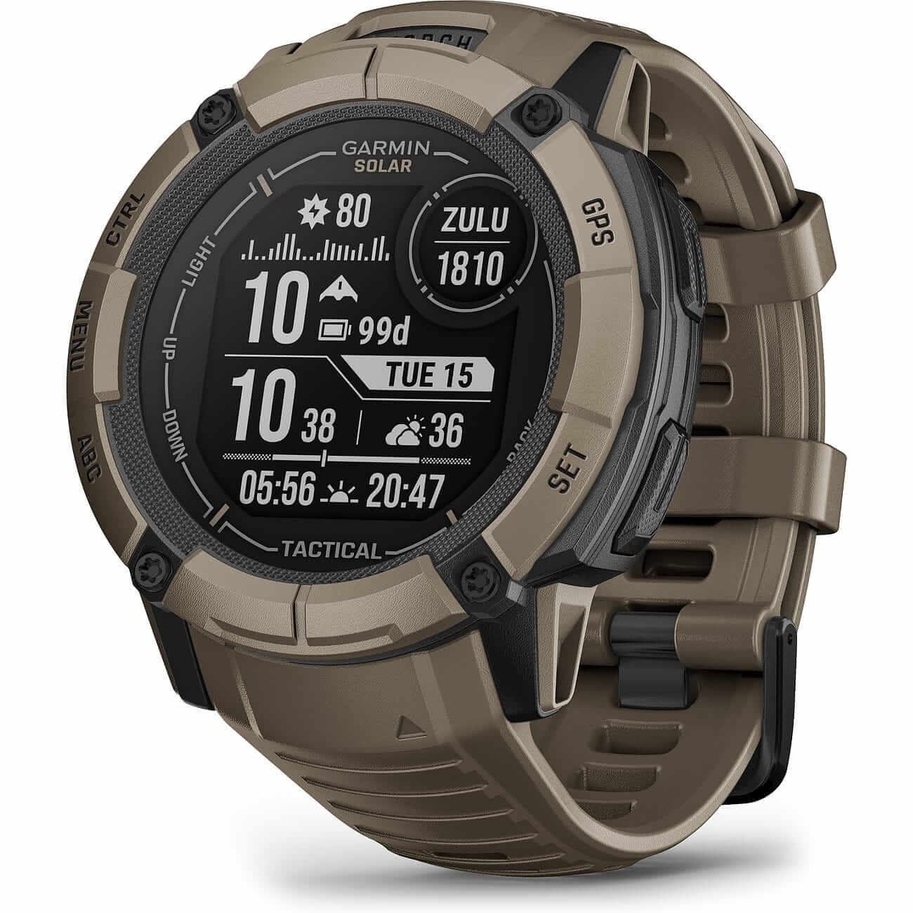 Garmin Instinct 2X Solar - Tactical Edition Olive Green Men's Watch 010-02805-02