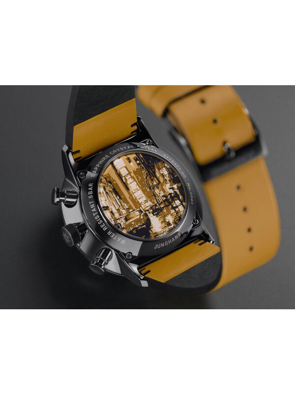 Junghans FORM A Chronoscope 027/4372.00 yellow men's watch