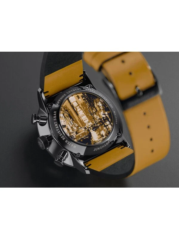 Junghans FORM A Chronoscope 027/4372.00 yellow men's watch