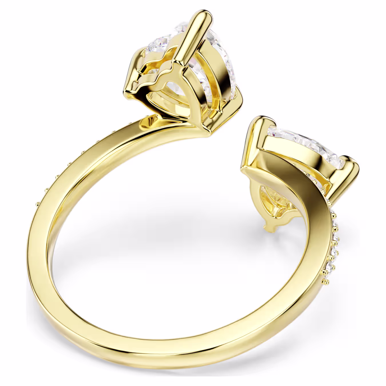 Swarovski Ringe Mesmera Herzschliff, Pavé, Weiß, 18k vergoldet, Gr. 58