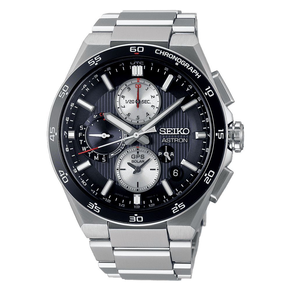 Seiko Seiko Astron GPS Solar Dual Time Chronograph Men's Watch SSH151J1