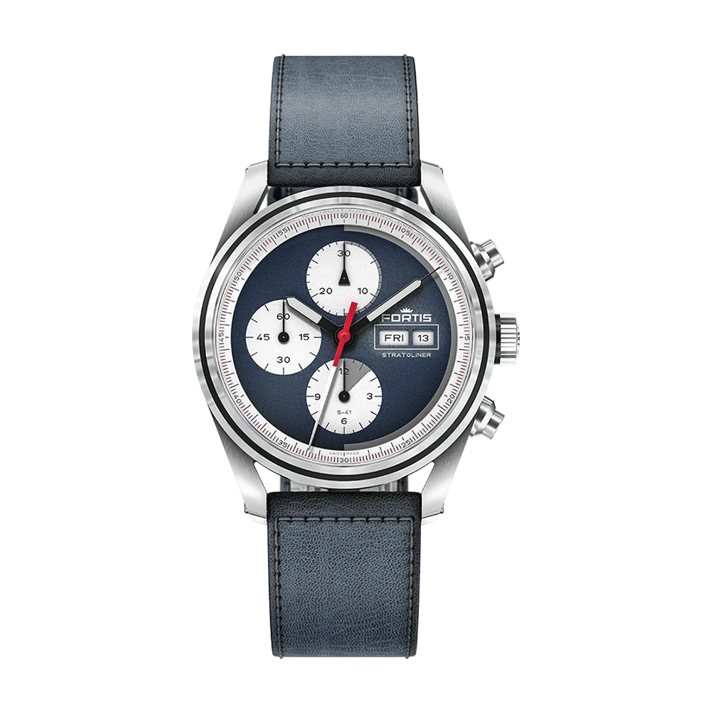Fortis Stratoliner S-41 Blue Japan Men's Watch F2340017