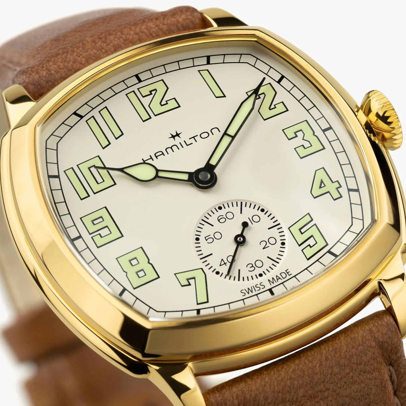 Hamilton American Classic Cushion Small Second 34 mm Hand Wound Men's Watch H36139520