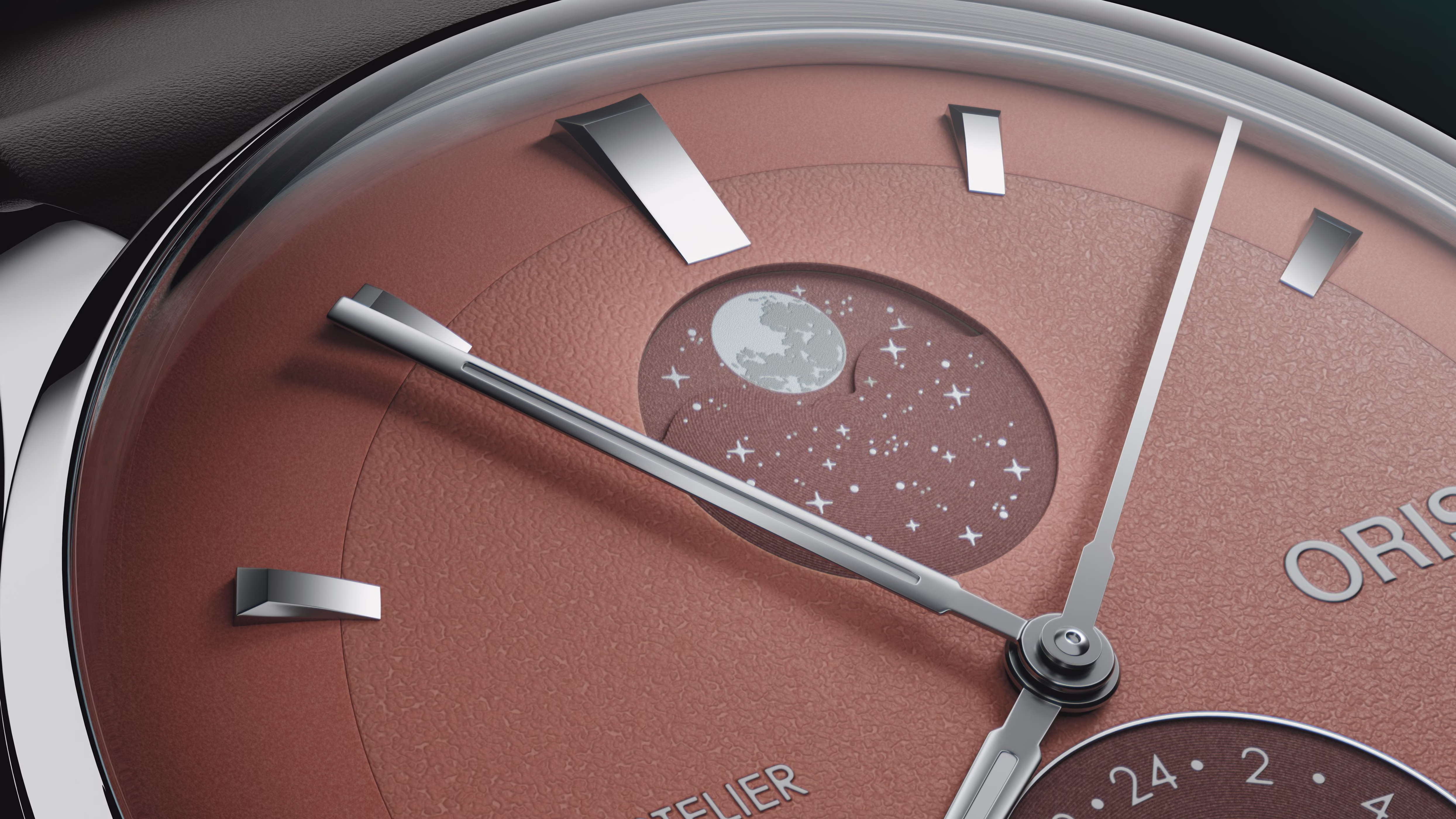 Oris Artelier Complication, 39.50 mm, leather strap, brown men's watch 01 782 7811 4056-07 6 ​​20 17FC