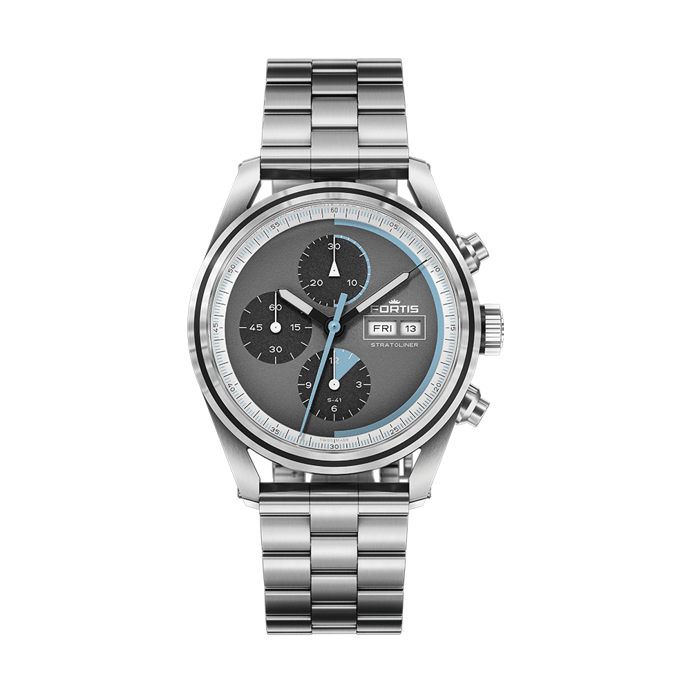 Fortis Stratoliner S-41 Cosmic Gray Men's Watch F2340008